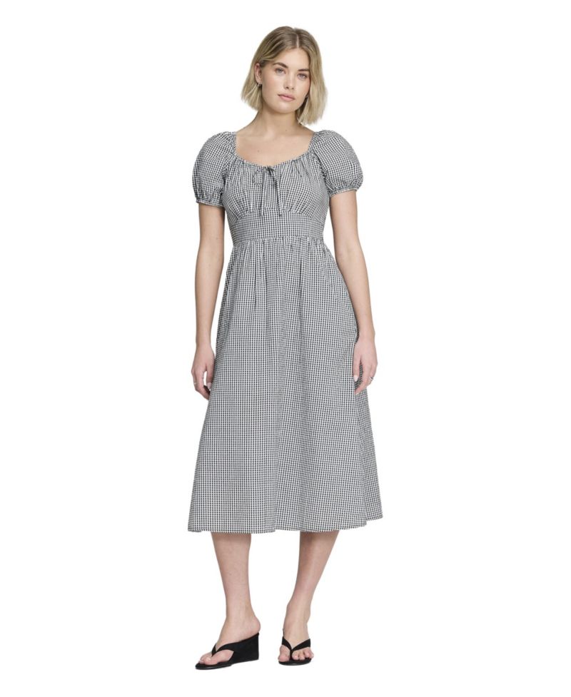Women's Kaitlyn Gingham A-Line Midi Dress