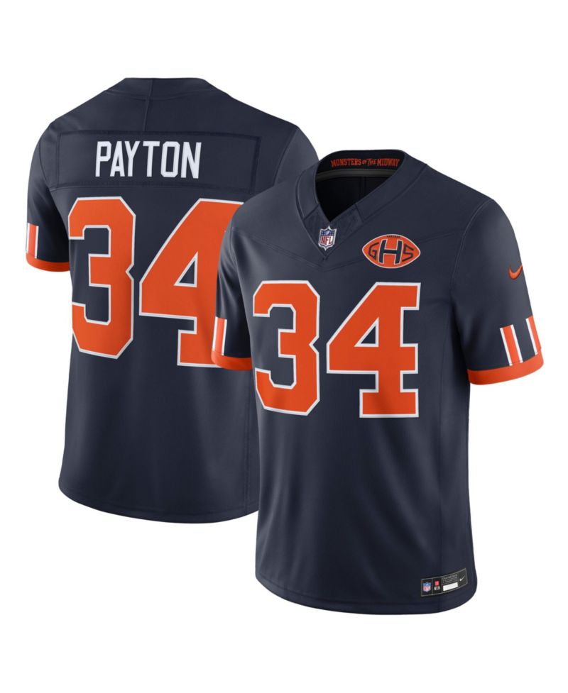 Men's Walter Payton Navy Chicago Bears 2026 Rivalries Collection Game Jersey