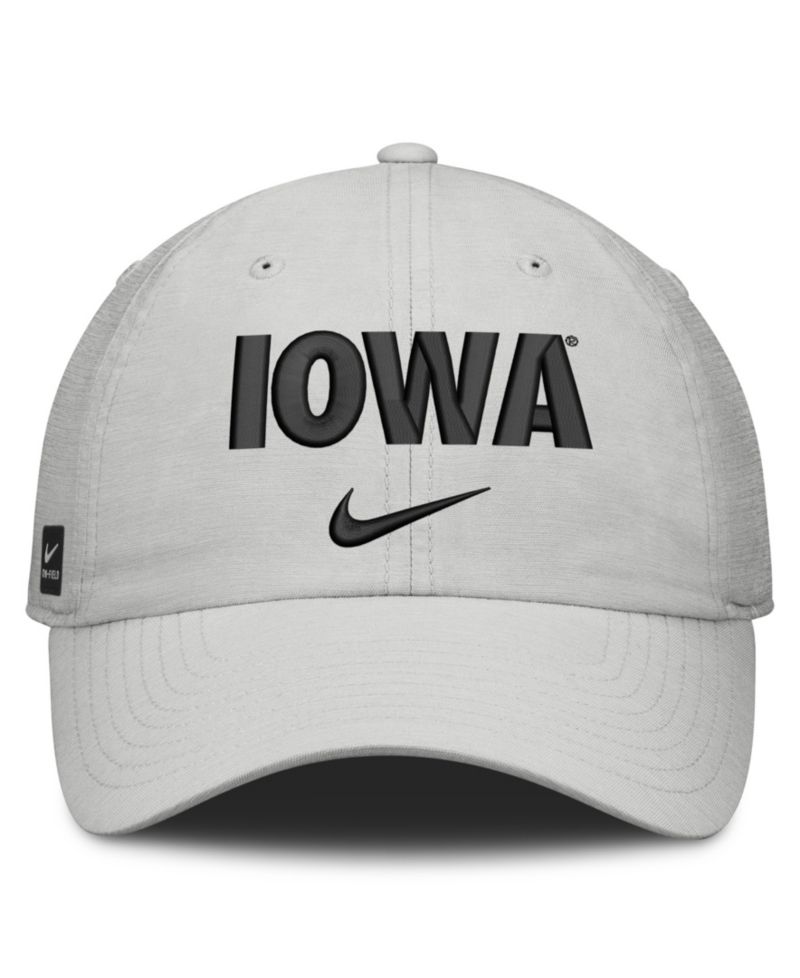 Men's and Women's Gray Iowa Hawkeyes 2026 On-Field Gameday Club Adjustable Hat