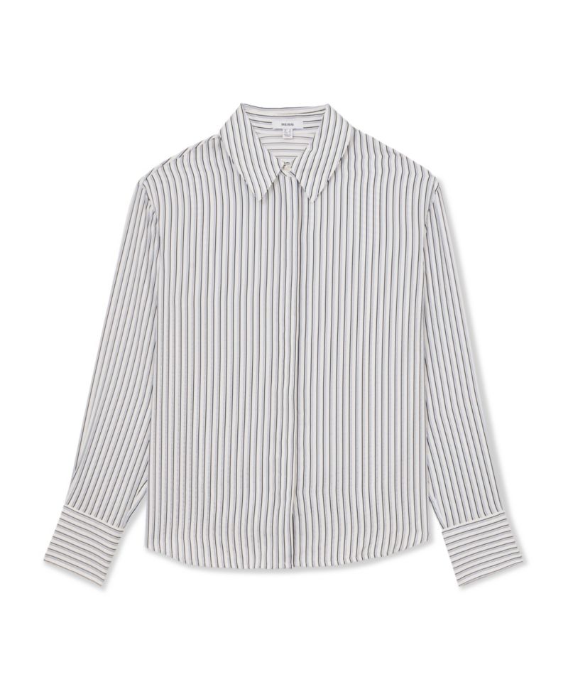 Women's Annika Stripe Concealed-Placket Shirt