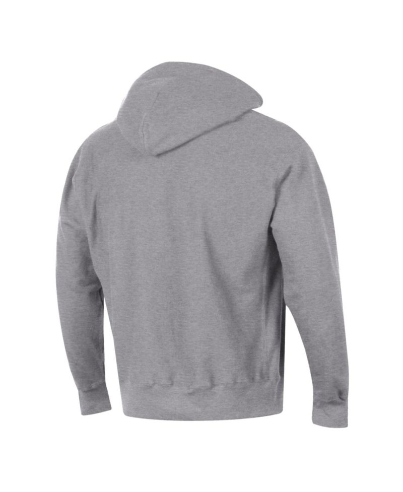 Men's Heather Gray Wisconsin Badgers Established Reverse Weave Hoodie