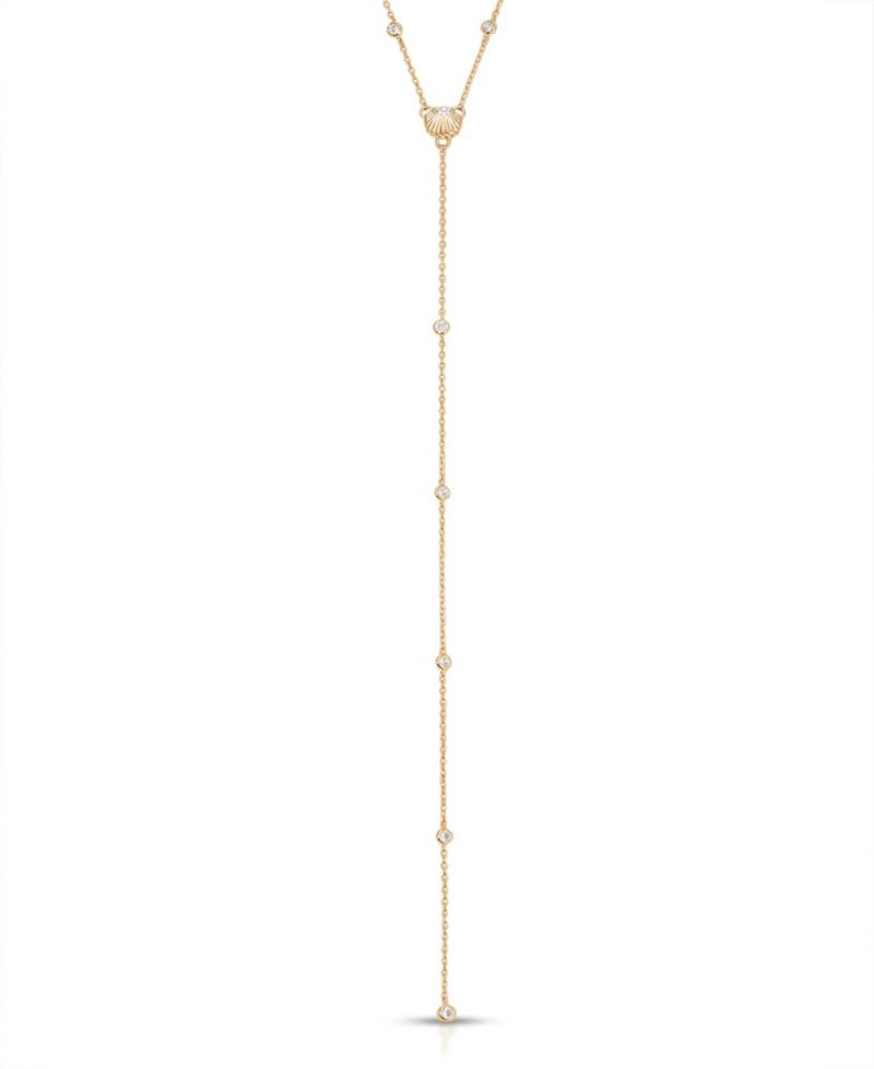 Santorini Shell Lariat Necklace