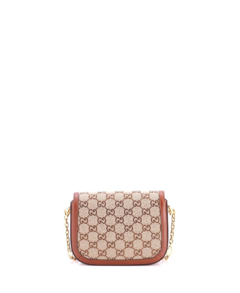 Mini Horsebit 1955 Shoulder Bag Crystal Embellished GG Canvas