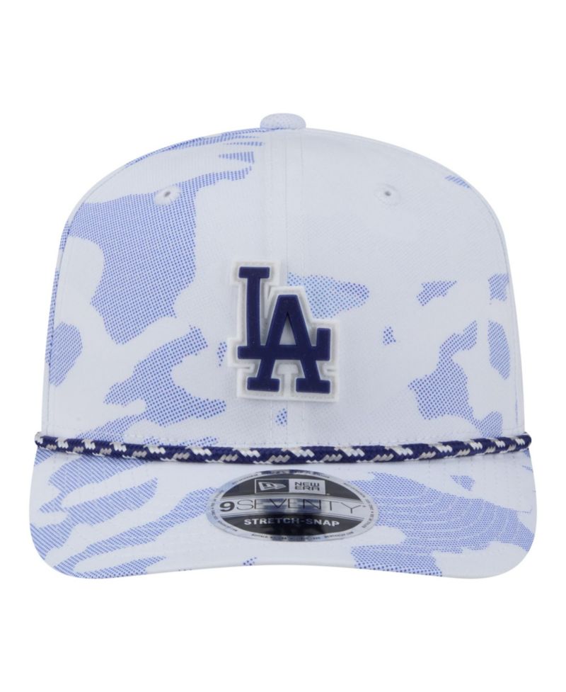 Men's White Los Angeles Dodgers Camo Rope 9SEVENTY Adjustable Hat