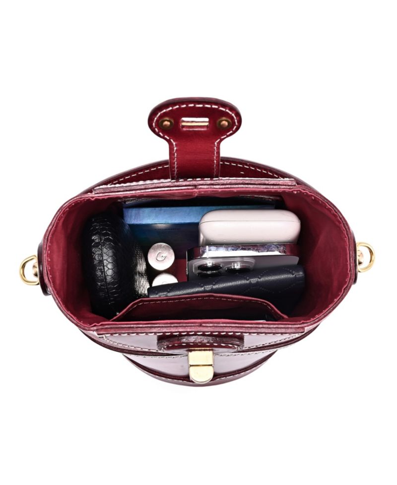 Begonia Vintage Bucket Crossbody Bag
