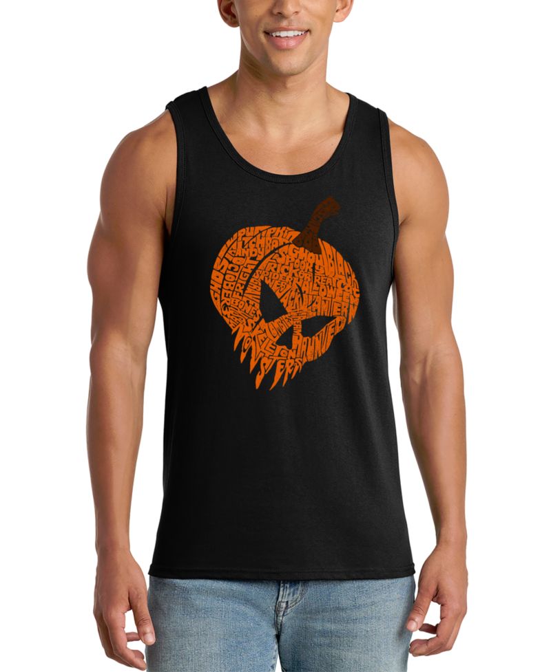 Men's Halloween Word Art Tank Top