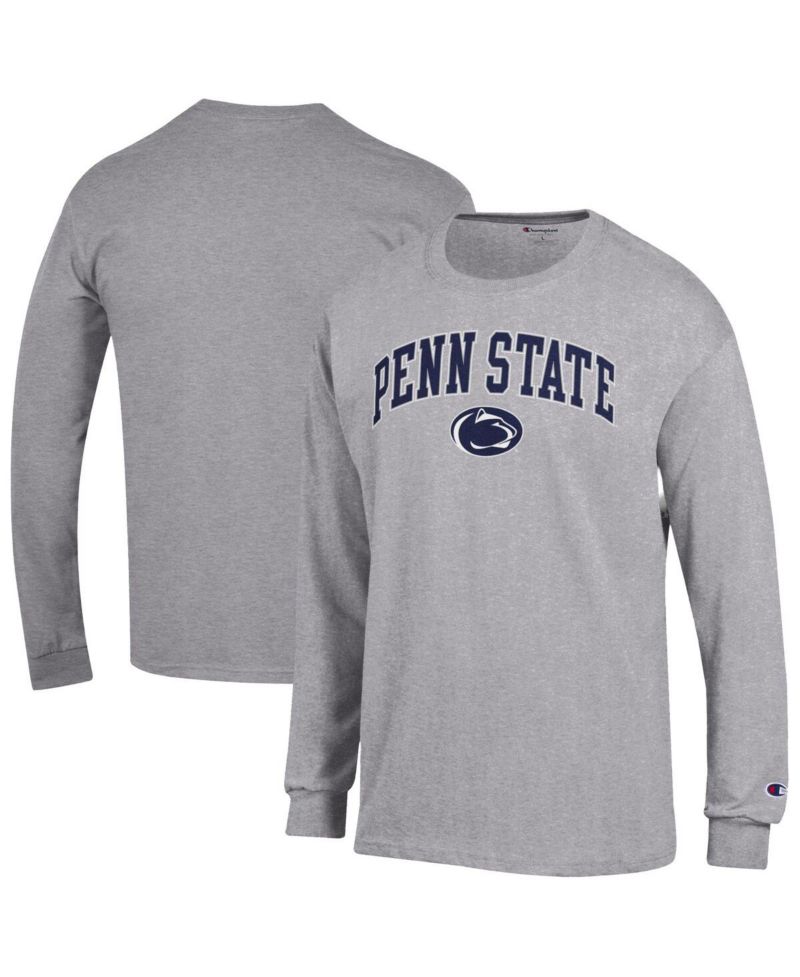 Men's Navy Penn State Nittany Lions Arch Over Logo Long Sleeve T-Shirt