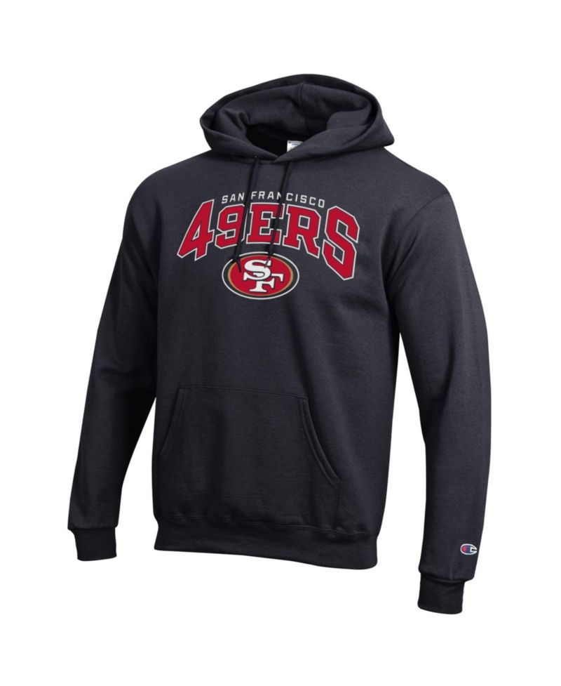 Men's Black San Francisco 49ers Power Blend Arch over Logo Hoodie