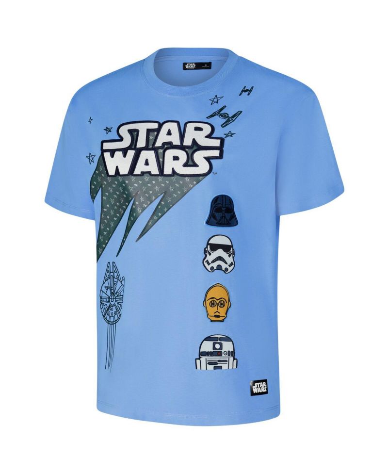 Women's Blue Star Wars Boyfriend T-Shirt