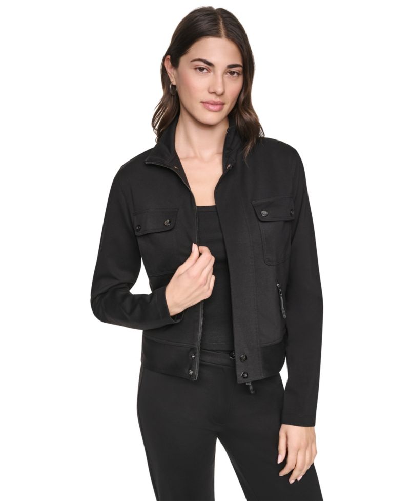 Women's Soho Ponte Tech Zip-Front Jacket
