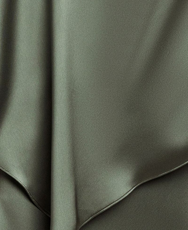 Plus Size Crewneck Satin Overlay Ball Gown