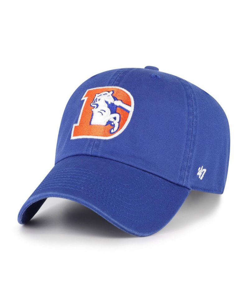 Men's Royal Denver Broncos Clean Up Adjustable Hat