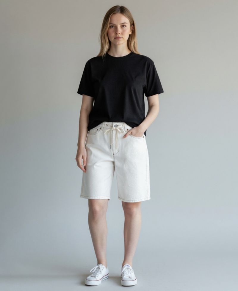 Women's Denim Bermuda Shorts