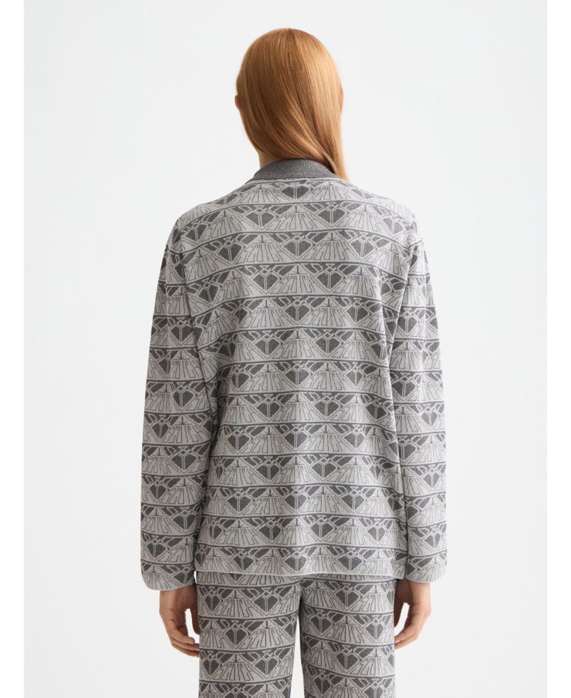 Women's Jacquard knitted jacket