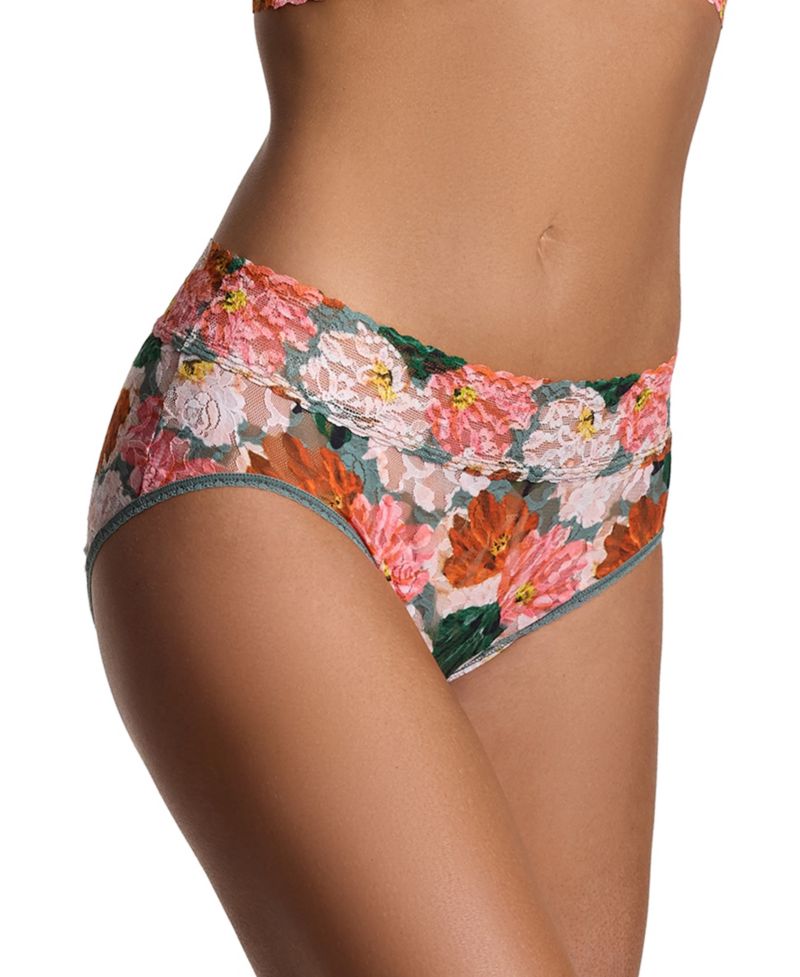 Women's Printed Signature Lace French Brief Panty