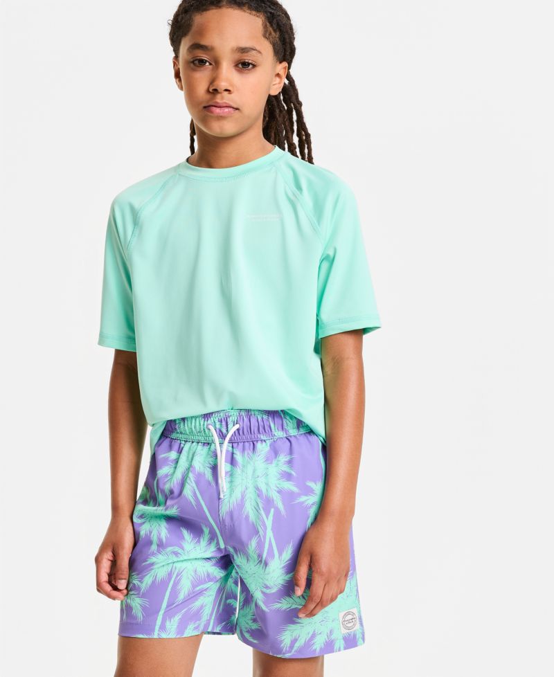 Boys' Printed Swim Trunks
