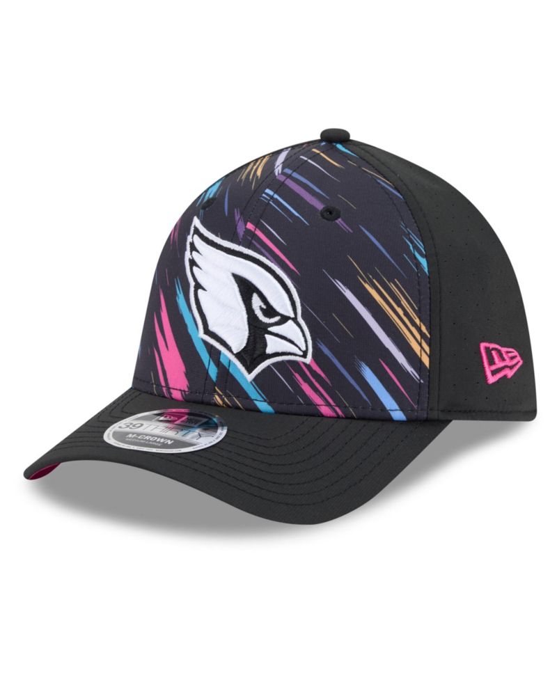 Men's Black Arizona Cardinals 2026 NFL Cruical Catch 39THIRTY M-Crown Stretch Hat