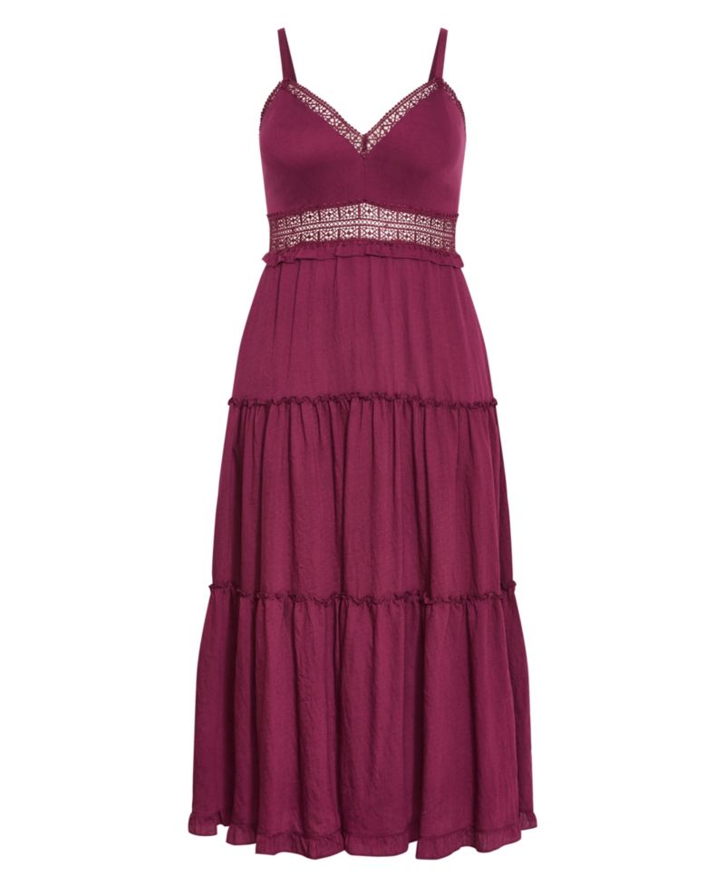 Women's Ayla Crochet Tier Maxi Dress