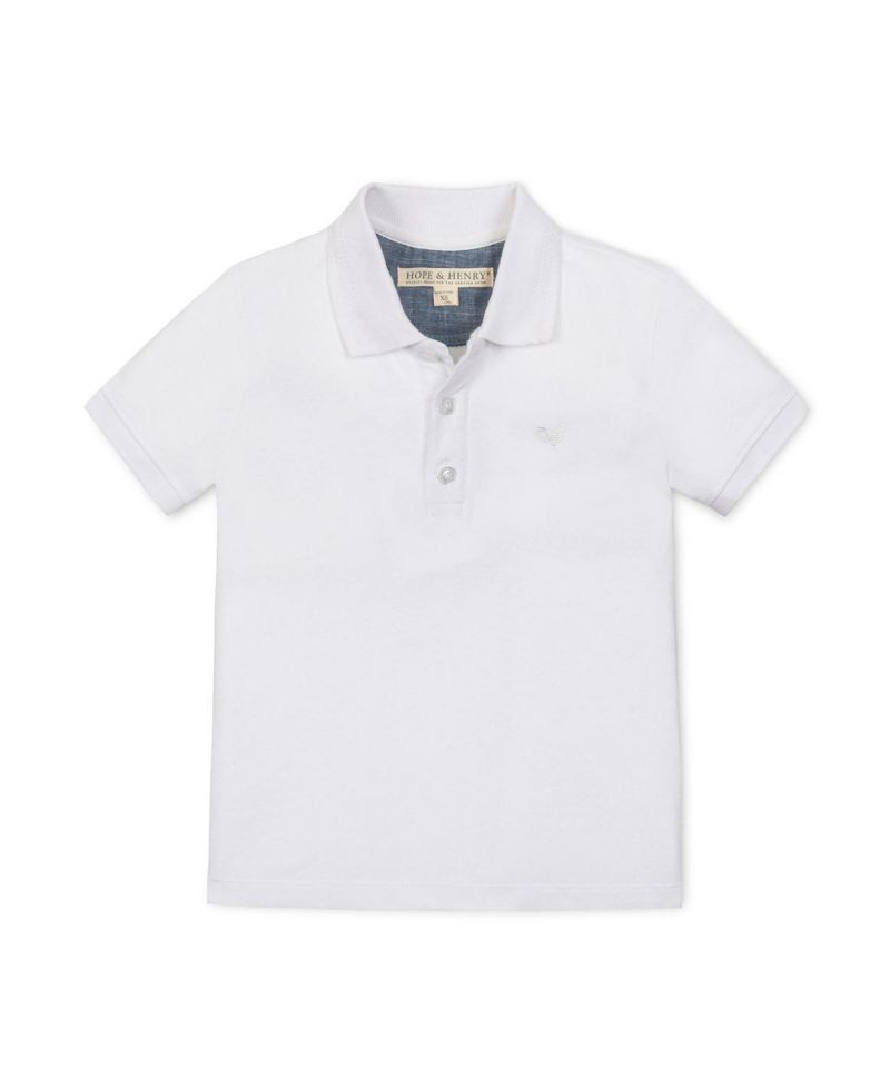 Hope and Henry Little and Big Boys' Organic Short Sleeve Knit Pique Polo Shirt