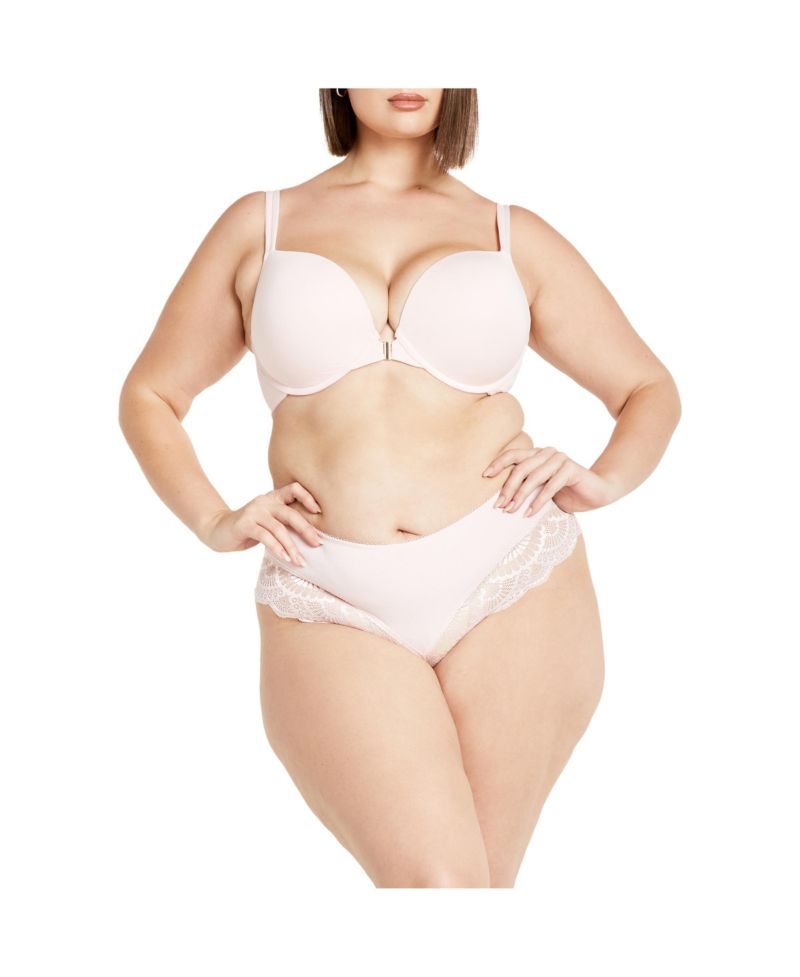 Women's Smooth & Chic Front Close Cotton Push Up Bra