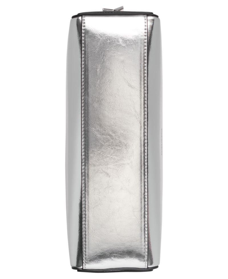 Mandy Metallic Top Zipper Shoulder Bag
