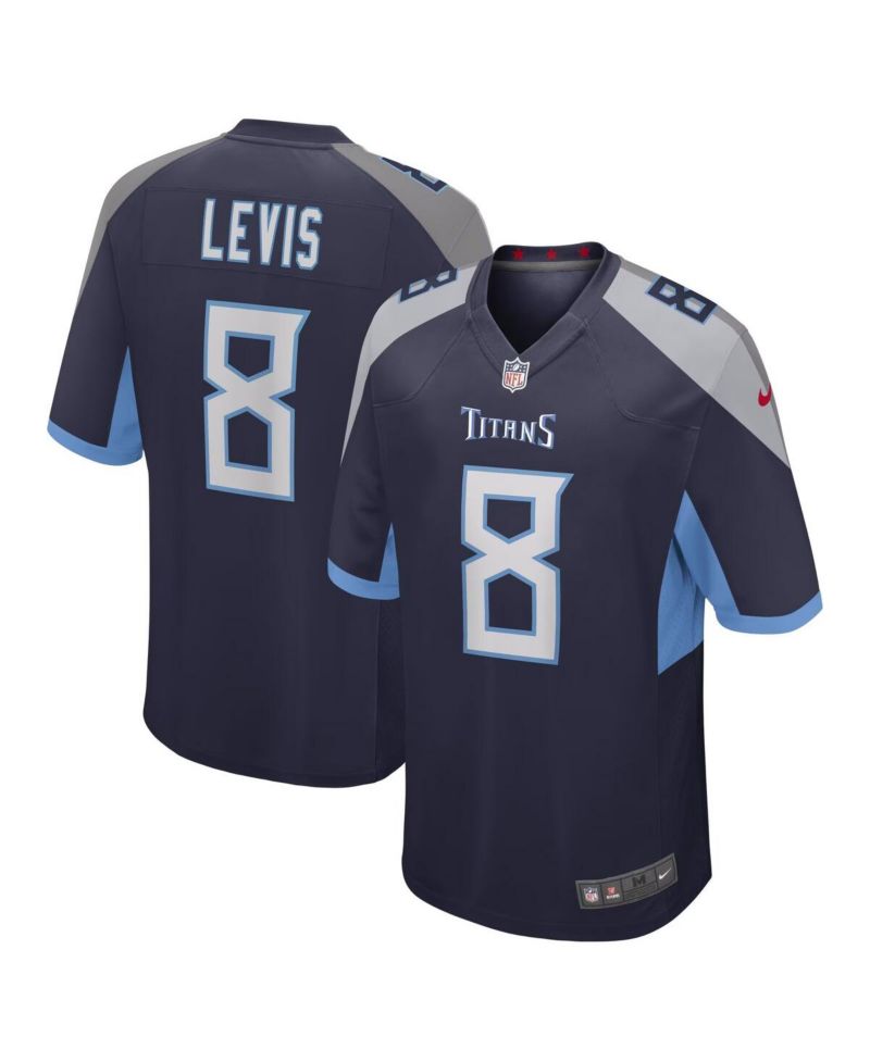 Big Boys Will Levis Navy Tennessee Titans Game Jersey