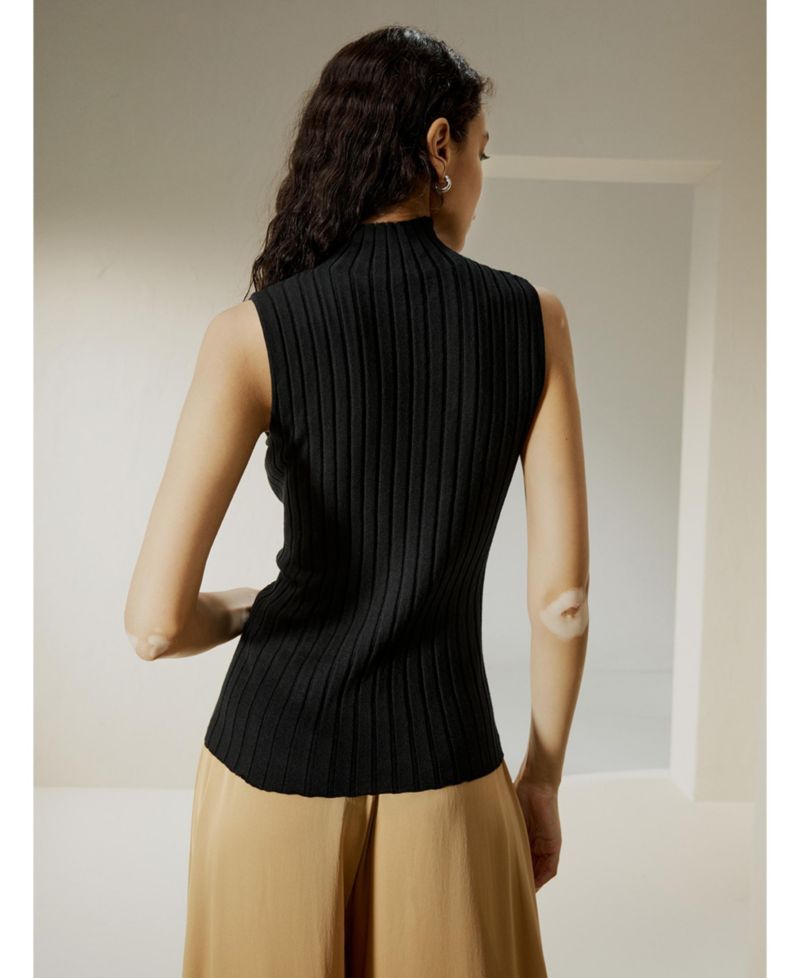 Women's Silk-Cashmere Blend Knit Top