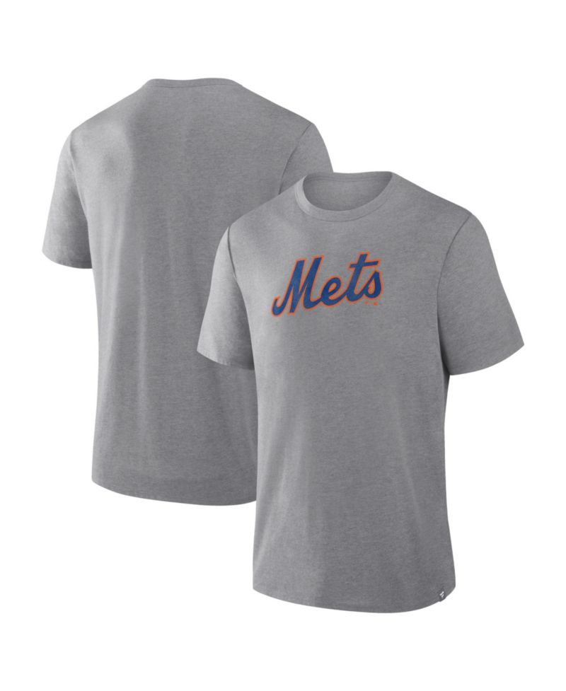 Men's Heather Gray New York Mets Play Tribute Tri-Blend T-Shirt