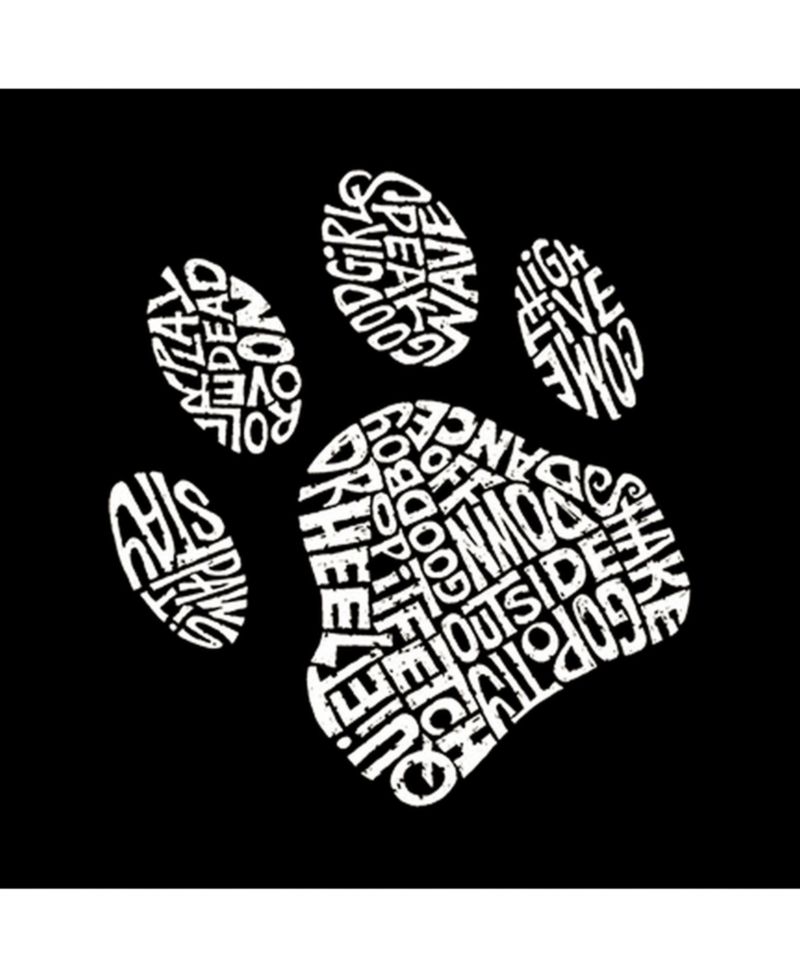 Men's Word Art T-Shirt - Dog Paw