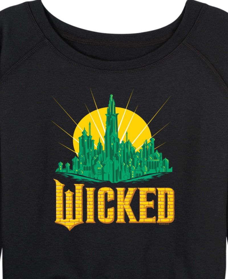 Plus Size Wicked French Terry Long-Sleeve Pullover Top