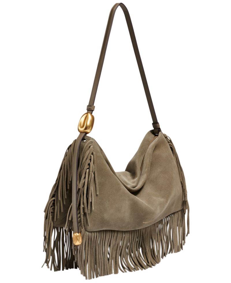 Large Fringe Shoulder Handbag