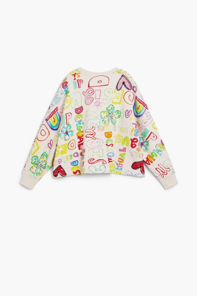 Girls Girls's 3/4 sleeve with lettering sweatshirt