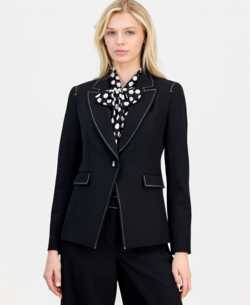 ASL Petite One-Button Blazer