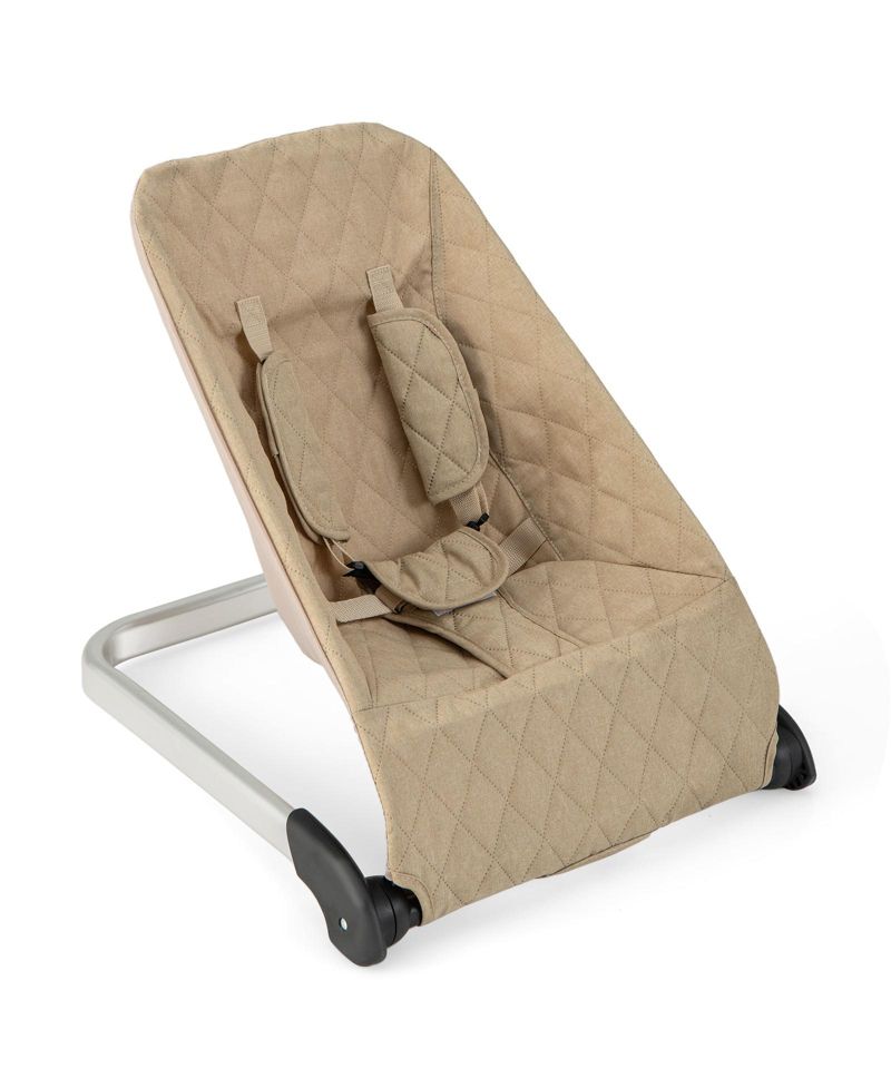 Portable Baby Bouncer Seat with Sturdy Aluminum & Metal Frame for Infants