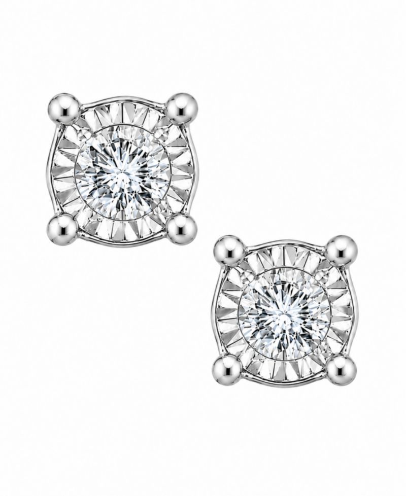 Diamond Stud Earrings (3/8 ct. t.w.) in 10k White, Yellow or Rose Gold