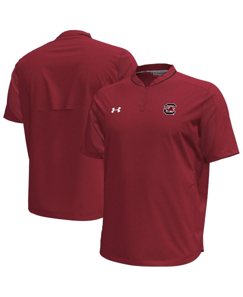 Men's Garnet South Carolina Gamecocks Motivate Quarter-Zip Performance Sweatshirt