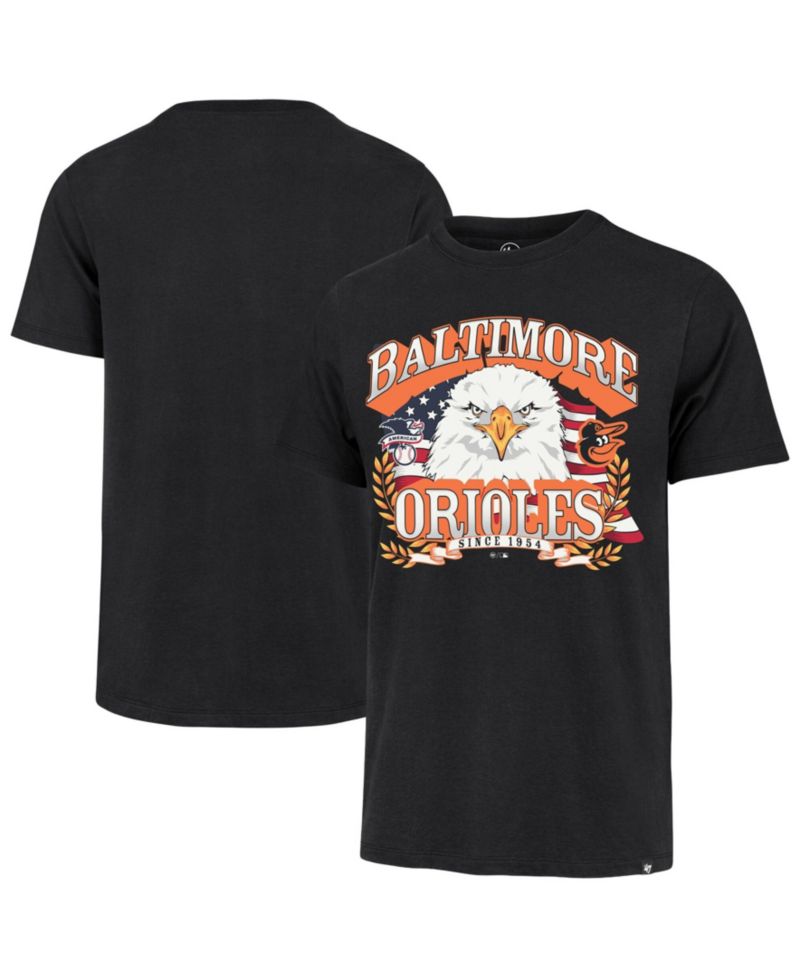 Men's Black Baltimore Orioles Americana Eagle T-Shirt