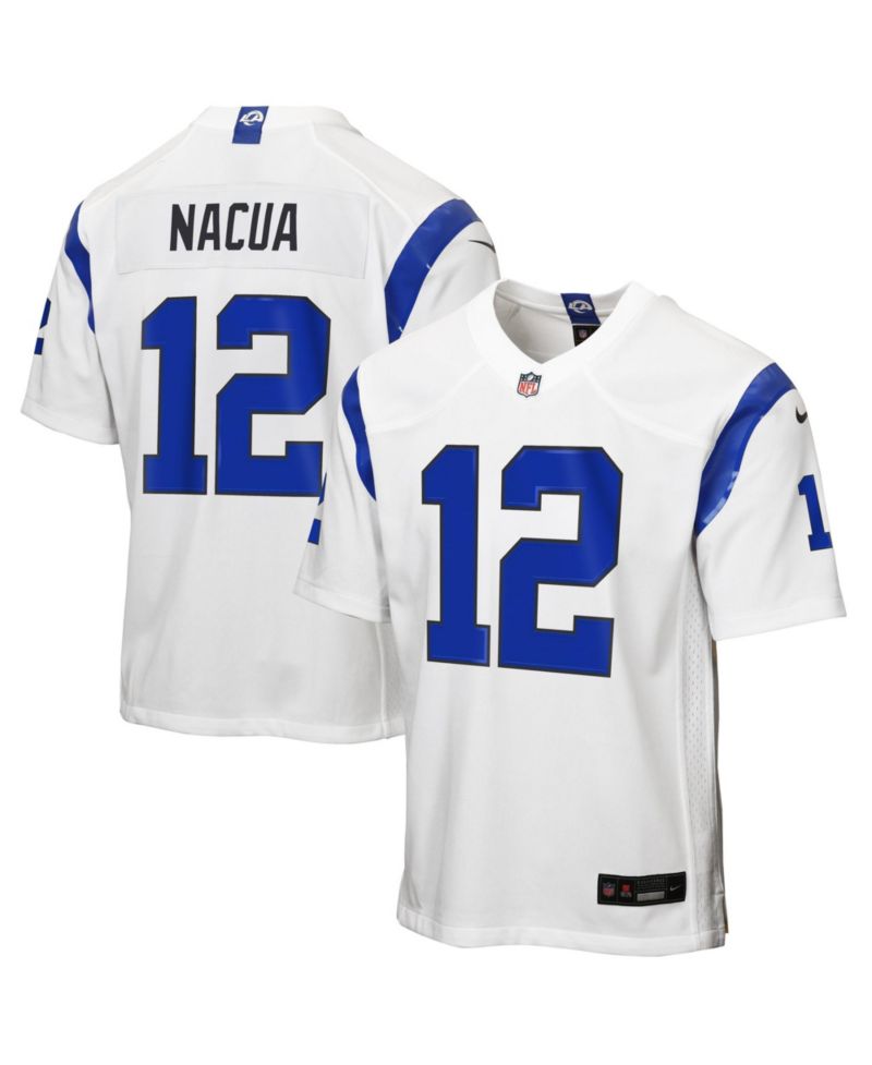 Big Boys and Girls Puka Nacua Los Angeles Rams Fearsome White Game Jersey