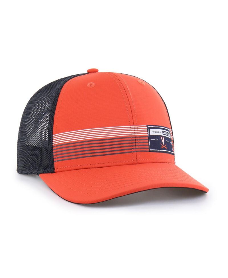 Men's Orange Virginia Cavaliers Rangefinder Brrr Trucker Adjustable Hat