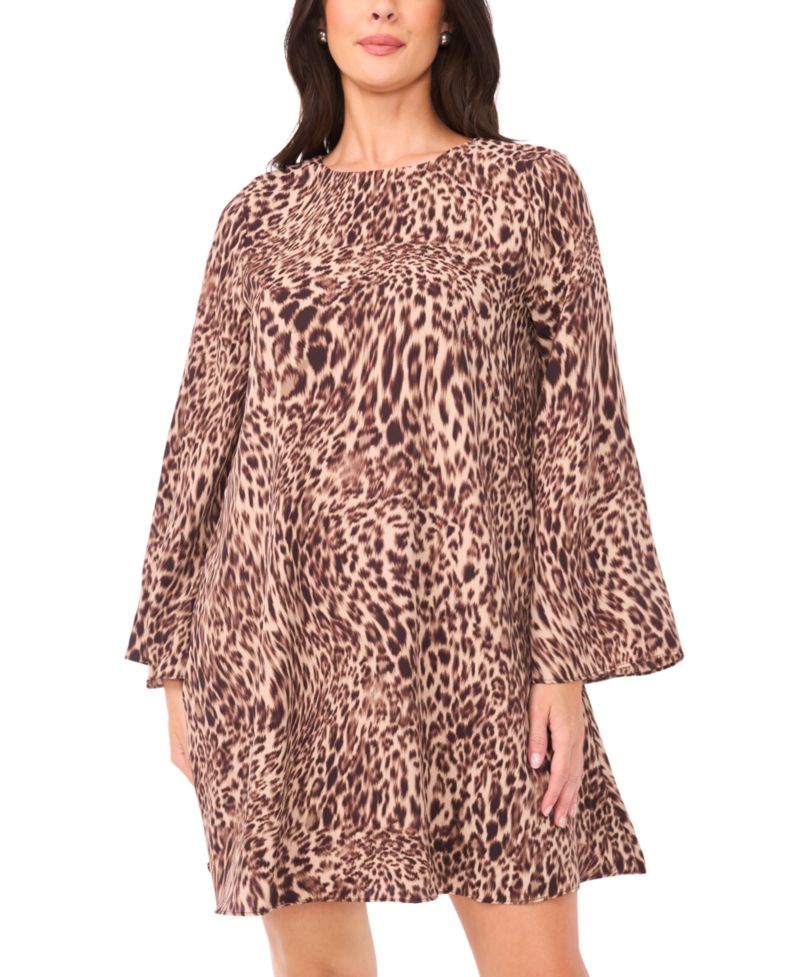 Women's Animal-Print A-line Mini Dress