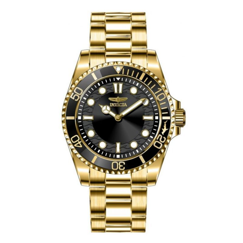 Men's 49701 Pro Diver Quartz PC20S Black Dial Watch