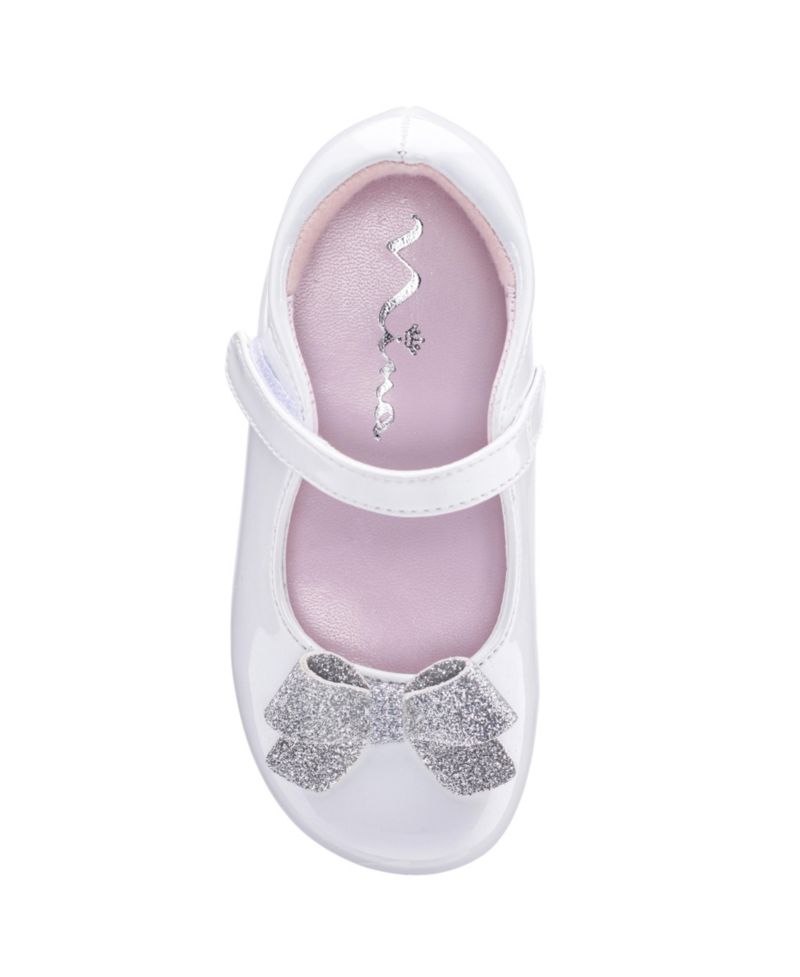 Girls EMEE White Patent Mary Jane Dress Shoe