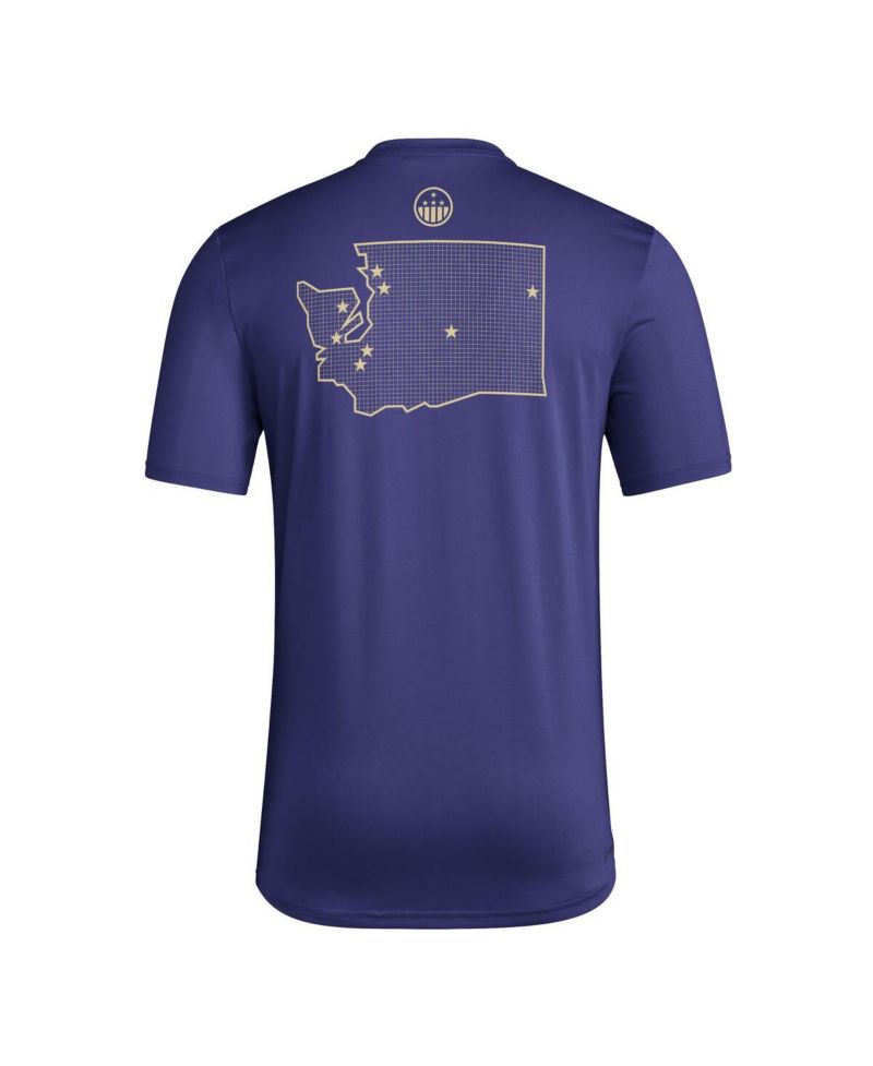 Men's Purple Washington Huskies Honor Support Pre-Game T-Shirt
