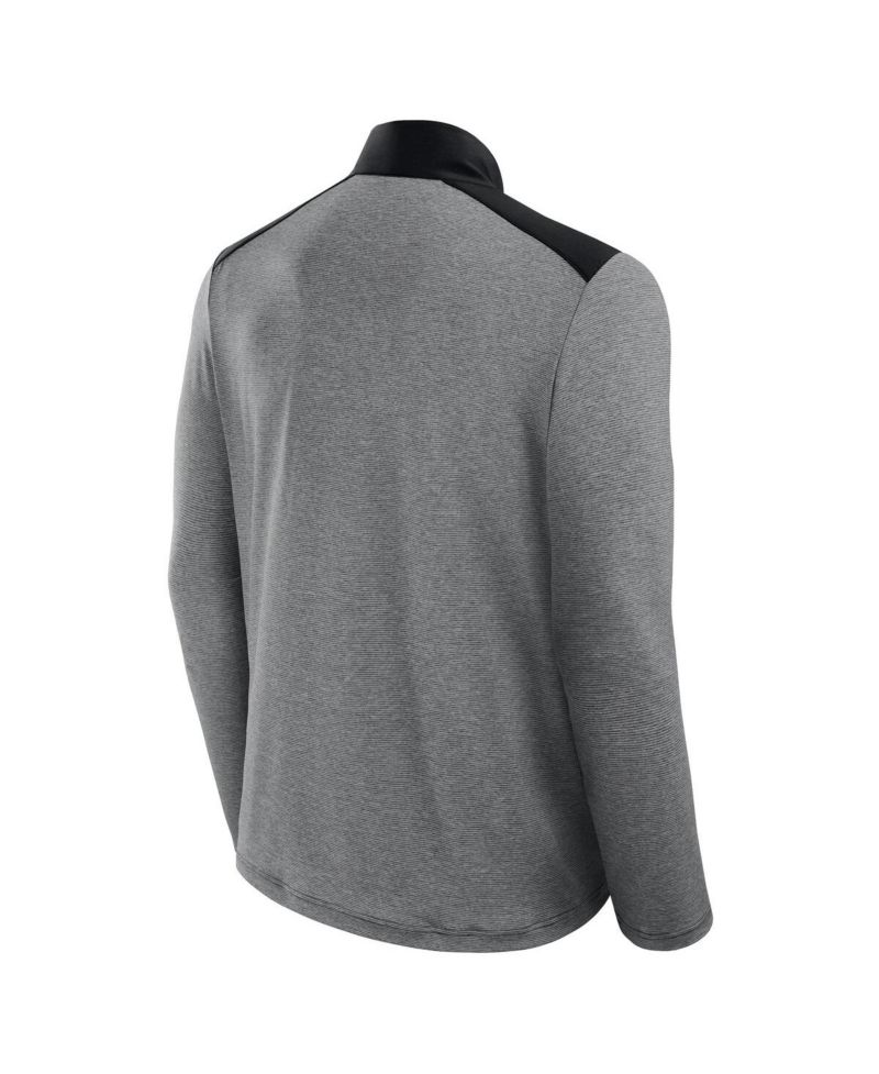 Men's and Women's Black/Heather Gray Pittsburgh Steelers Front Office Tonal Full-Zip Jacket