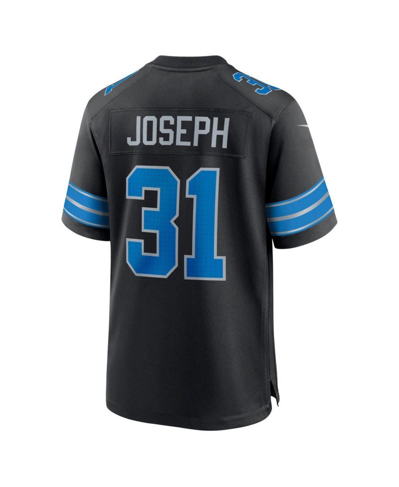 Men's Kerby Joseph Black Detroit Lions Alternate Game Jersey
