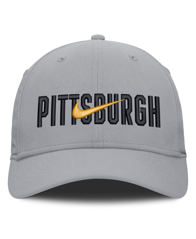 Men's Gray Pittsburgh Pirates Primetime Rise Dri-FIT Flex Hat