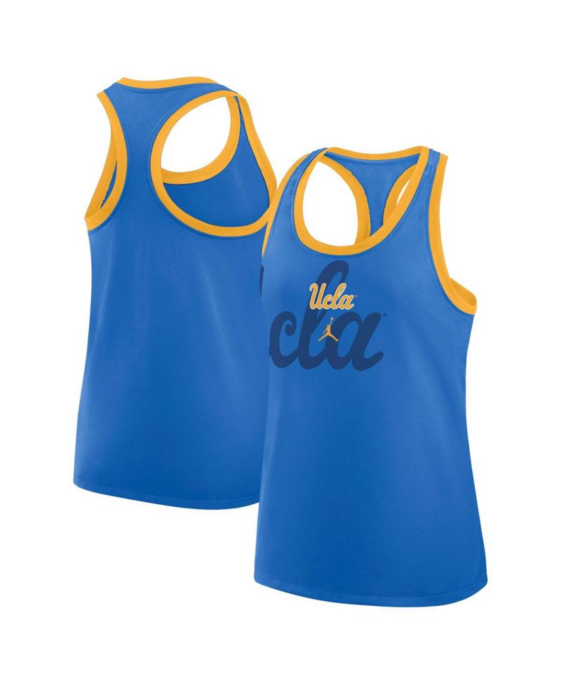 Women's Blue UCLA Bruins Primetime Racerback Tri-Blend Tank Top