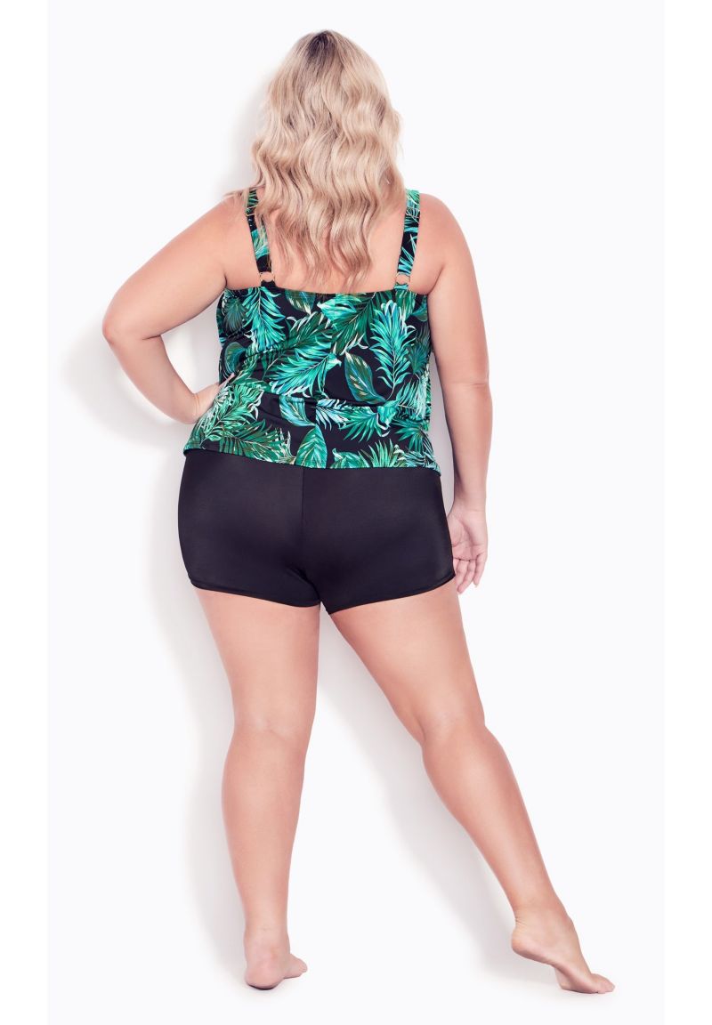 Women's Plus Size Swim Boy Short