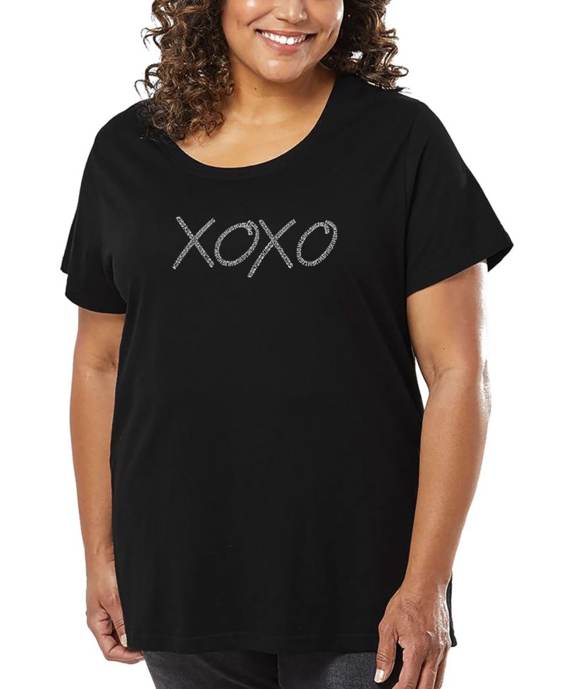 Plus Size XOXO Word Art T-Shirt