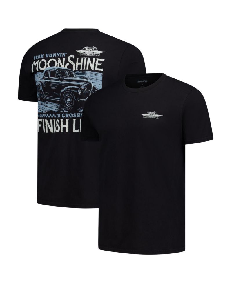Men's Black NASCAR 2-Spot Moonshine Finish Line T-Shirt